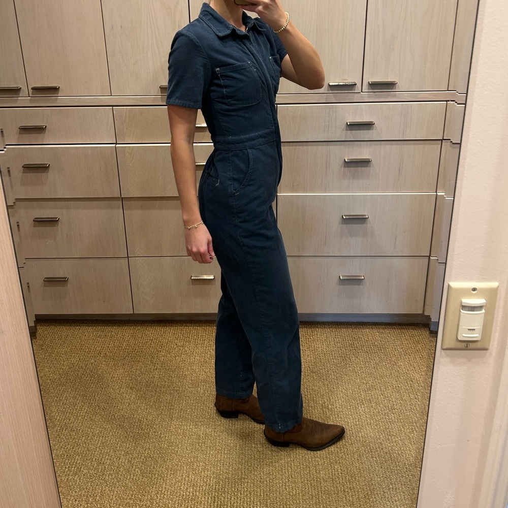 Navy corduroy utility suit - Picture 2 of 2